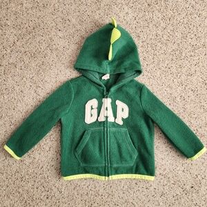 Gap fleece dinosaur jacket